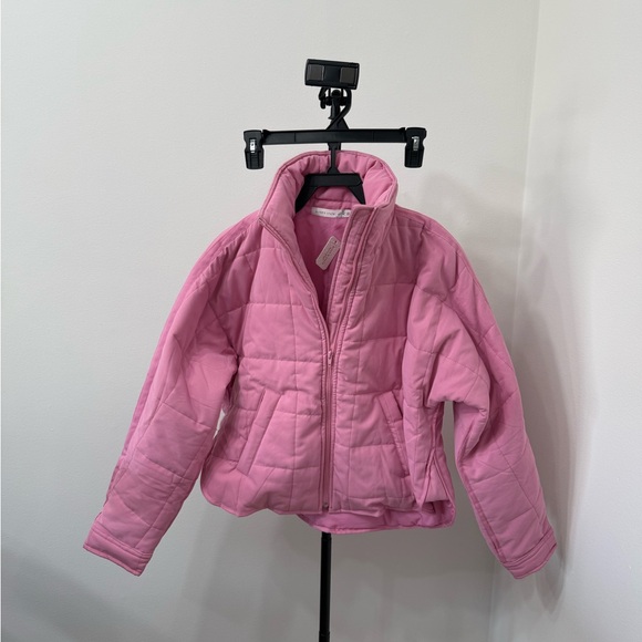 Altar'd State Bubble Quilted Pink Puffer Jacket - Picture 5 of 7